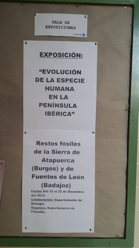 Biblioteca Del I E S El Majuelo Exposici N Sobre La Evoluci N De La