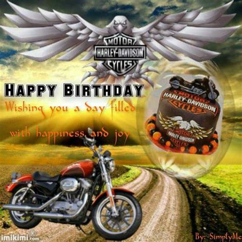 harley davidson happy birthday cards - Alaine Gilman