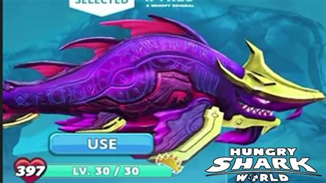 Hungry Shark World Gameplay New Ancestral Shark Abyssal Dark Magic