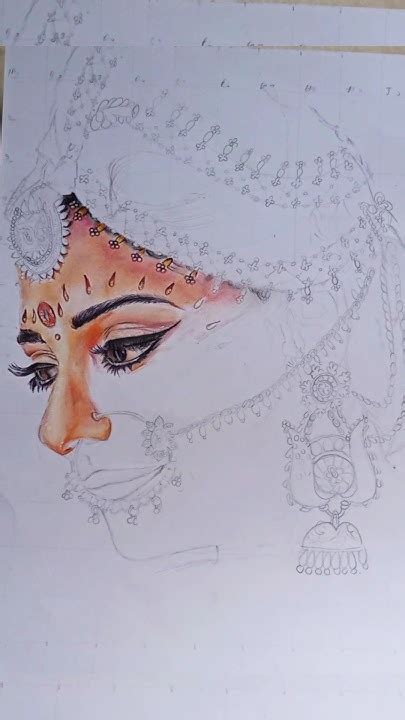 Draupadi Pencil Colour Sketch Urf Pooja Sharma Shortvideo