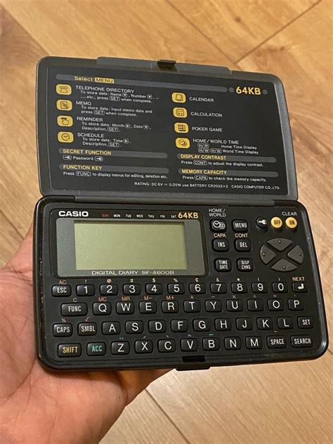 Casio Sf 4600b Digital Lcd Diary 64kb Qwerty Flip — Ace Tech