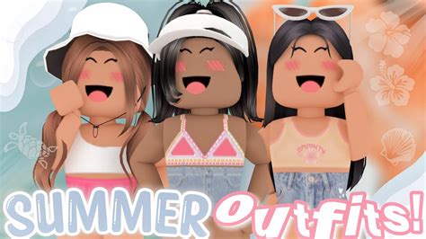 Aesthetic Roblox Summer Outfits With Codes Links Youtube