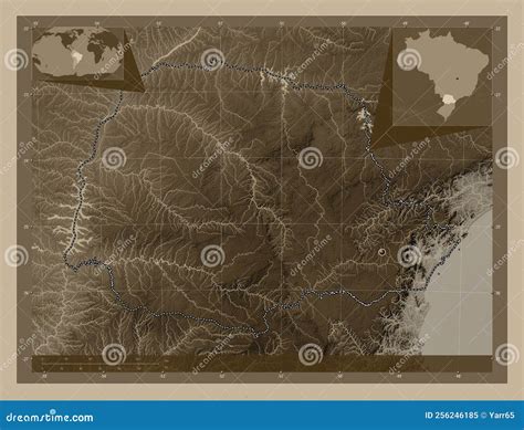 Parana Brazil Sepia Capital Stock Illustration Illustration Of