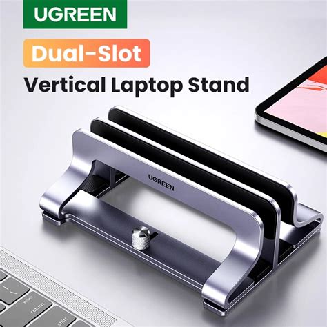 Ugreen Vertical Laptop Stand Holder Foldable Aluminum Notebook Stand