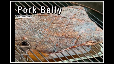 How To Smoke Pork Belly Pork Belly On The Weber Youtube