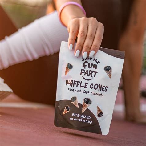 Introducing Just The Fun Part Bite Sized Mini Waffle Cones Filled With