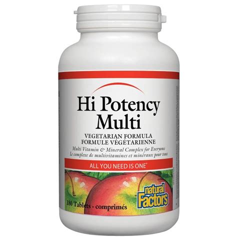 Natural Factors Hi Potency Multi Tablets Your Health Food Store And