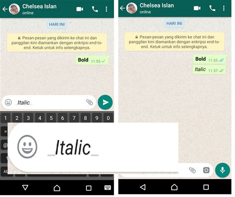 Zona Tips Cara Bikin Tulisan Tebal Miring Dan Coret Di Wa