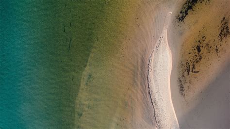 Aerial View Of Ocean Coast Sea Sand Water Hd Nature Wallpapers Hd