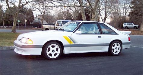 Oxford White 1989 Saleen Ssc Ford Mustang Hatchback Mustangattitude