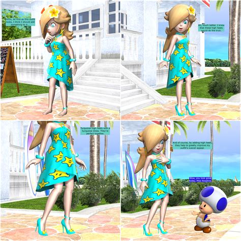 Mmd Comic Rosalinas Swimwear High Heels By Mario And Sonic Guy On