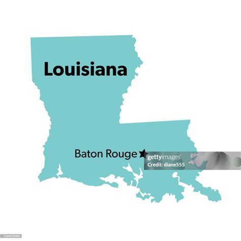 Us State With Capital City Louisiana High Res Vector Graphic Getty Images