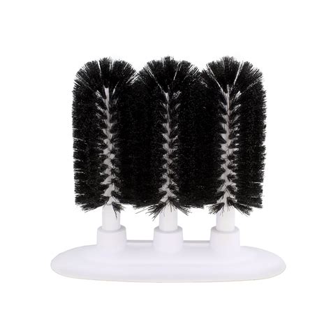 Glass Cleaning Brush 3 Brush Glass Washer 3pc Glass Rinser Triple Cup Washer