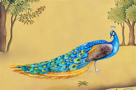 Indian Peacock Painting