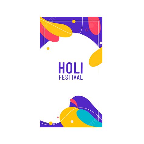 Instagram Stories Clipart Hd PNG Holi Instagram Abstract Story Line