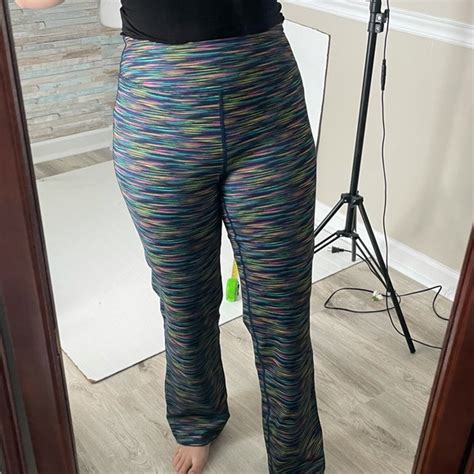 Lands End Pants And Jumpsuits Lands End Space Die Rainbow Leggings