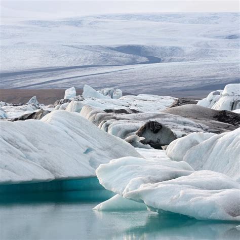 Lagoa Da Geleira De Jokulsarlon No Parque Nacional De Vatnajokull