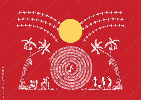 Threads Of Tradition A Captivating Warli Tapestry A Day In The