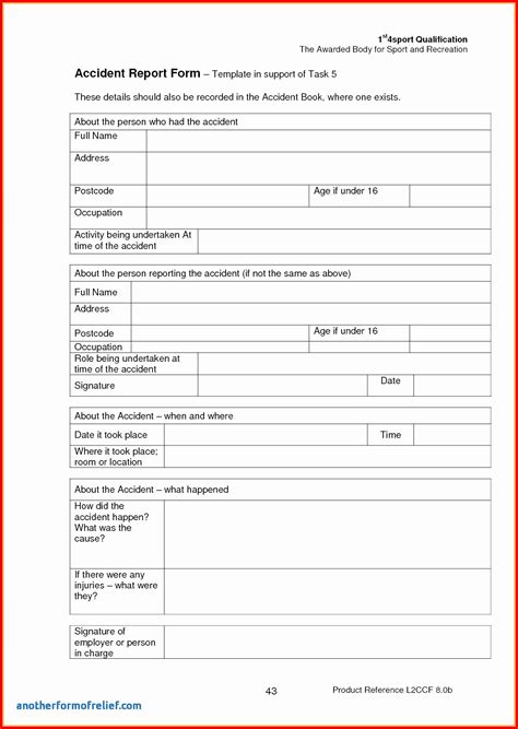 Near Miss Incident Report Template – Mightyprintingdeals.com