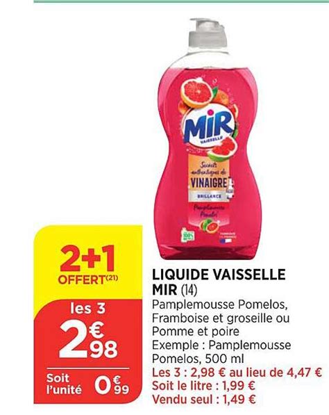 Promo Liquide Vaisselle Mir Chez Atac Icatalogue Fr