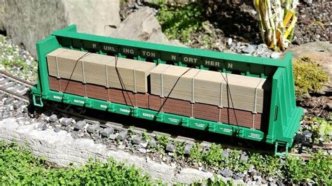 Free 3D File Wood Load For Center Beam Flat Car G Scale 3D Print