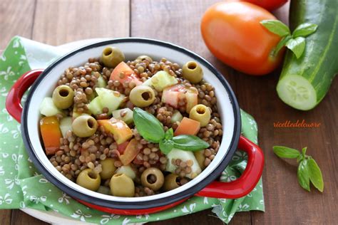 Insalata Di Lenticchie Estiva Fresca E Leggera Ricettedelcuoreblog