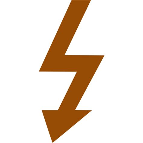 Brown Electricity Icon Free Brown Electricity Icons