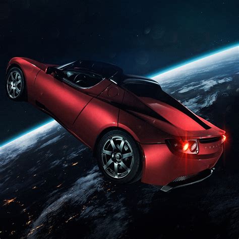 Elon Musk's Tesla Roadster Wallpaper 4K, Tesla in Space, Red cars ...