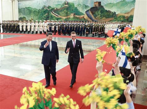 Xi Jinping S Entretient Avec Le Pr Sident Finlandais