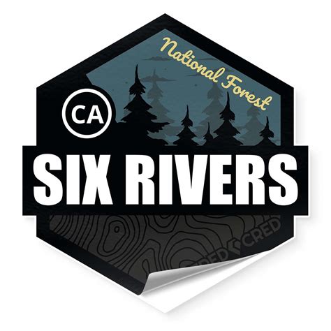 Six Rivers National Forest Sticker - Tred Cred