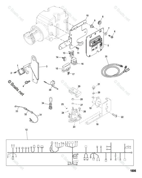 Mercruiser Sterndrive Gas Engines Oem Parts Diagram For Electrical Components