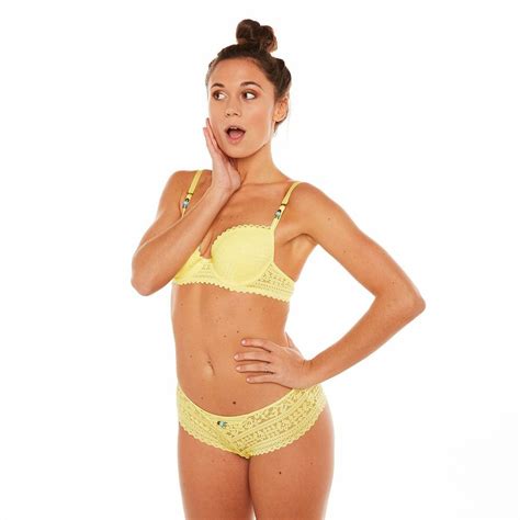 Soutien Gorge Coques Armatures Jaune Pomm Poire Fitancy