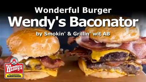 Wendy S Baconator Recipe Wonderful Burger With Lots Of Bacon Mouth