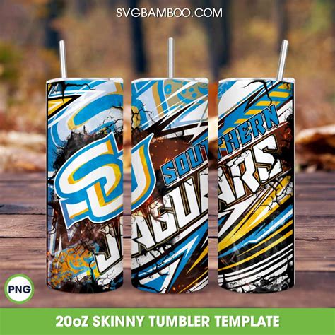 Southern Jaguars Tumbler Wrap PNG