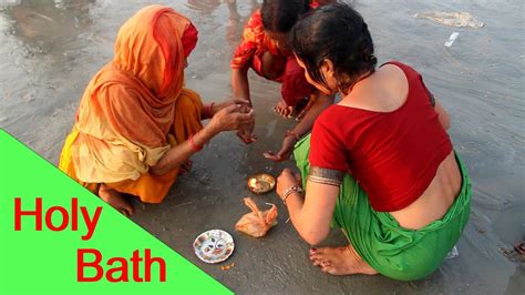 Live Ganga Ghat Video Devghat Snan Ganga Puja Ganga Ghat