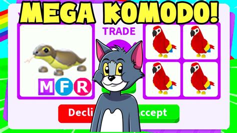 Trading Mega Komodo Dragon Adopt Me Youtube