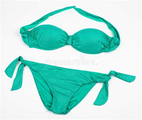 Bikini Brillante Verde Aislado Foto De Archivo Imagen De Salir Estudio