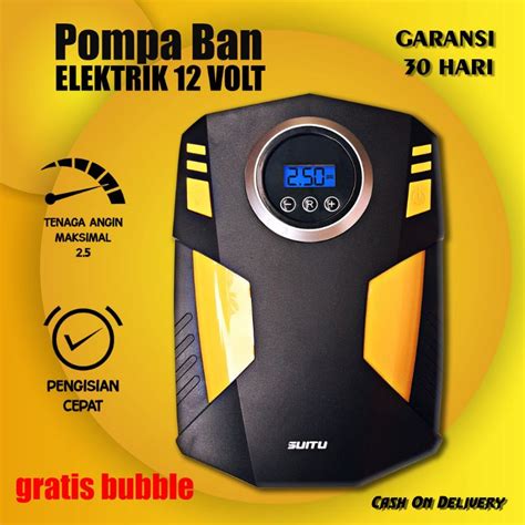 Jual Pompa Ban Mobil Elektrik Portable Mini Multifungsi Sepeda Motor