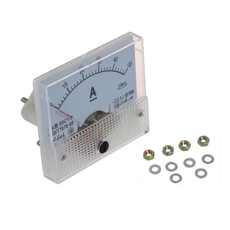 85C1 DC 0 50A Rectangle Analog Panel Ammeter Gauge Hepsiburada Global