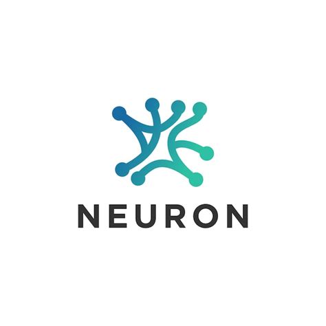 Premium Vector Neuron Logo Icon Design Vector Illustration