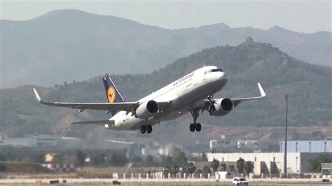 Lufthansa Airbus 320 D AIUZ Take Off Malaga LEMG YouTube