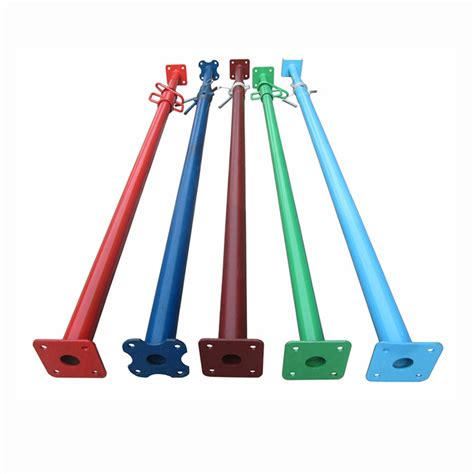 Painted Galvanized Steel Scaffolding Poles Formwork Steel Support Jack