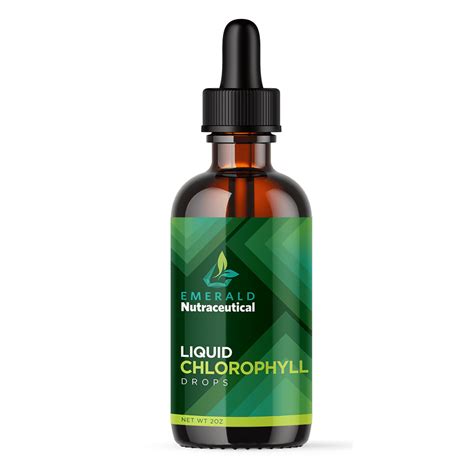 Private Label Liquid Chlorophyll Drops Digestion Body Cleanse Immune Support Emerald