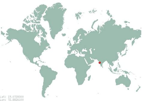 Mumbai world map - Mumbai on world map (Maharashtra - India)