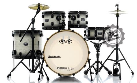 Bateria Rmv Fibertech White Wood Burst Pratos