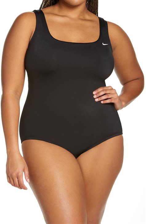 Plus Size Womens Nike Essential U Back One Piece Swimsuit Editorialist