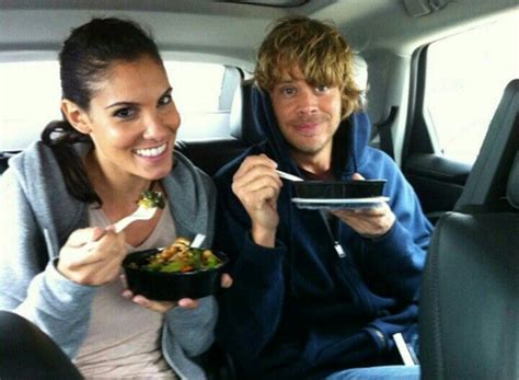 Daniela Ruah and Eric Olsen cute behind the scenes food photo | Ncis ...