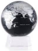 Mova Globe Solar Power Silver Blue Metallic Free Shipping