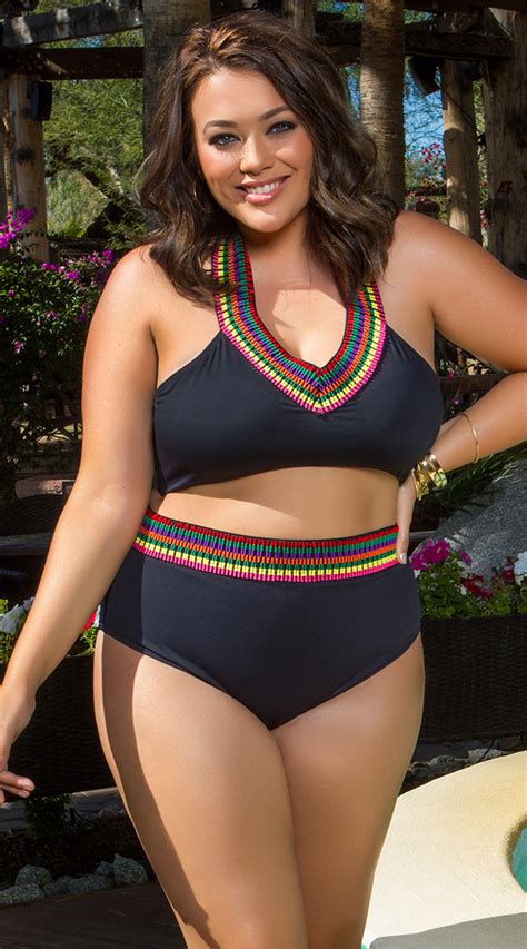 Yandy Plus Size Cozumel Bikini Bottom Plus Size High Waisted Bikini