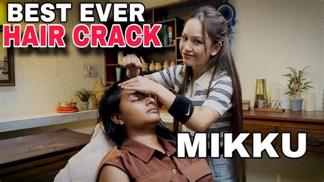 Best Ever Hair Cracking Deep Tissue Head Massage By Mikku Barber